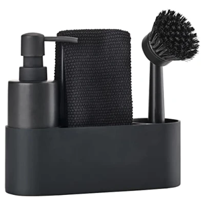 Image de Zone Set pour Laver la Vaisselle Simple Noir 22 x 18,5 7 cm