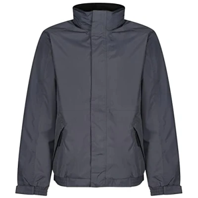 Image de Regatta Blouson Aviateur Homme Imperméable Doublé Polaire avec capuche dissimulée DOVER Jackets Waterproof Insulated Seal Grey/Black FR: 4XL (Taille Fabricant: 4XL)