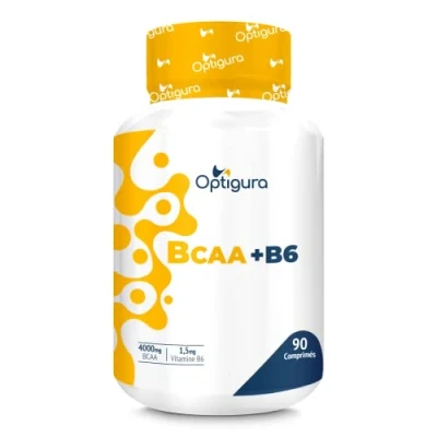Image de OPTIGURA BCAA+B6 Formule d’Acides Aminés BCAA + Vitamine B6 90 Comprimés