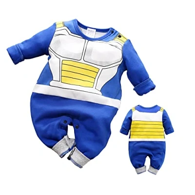 Image de IURNXB Cartoon Design Body Bébé Manche Longue Nouveau né à Courtes pour Garçons et Filles (3 6 Mois, Noir1)