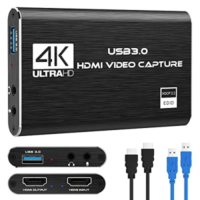 Image de Rybozen Carte de Capture Jeu USB 3.0 vidéo HD 1080p HDMI Enregistreur avec Transmission en Direct Appareil Streaming pour système Windows Linux OS X