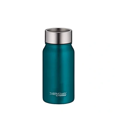 Image de TC DRINKING MUG Tasse isotherme, 0,35 l, en acier inoxydable, 8 h chaud/16 froid, totalement étanche, pour l&#039;université, le bureau, avec fermeture démontable, adaptée au lave vaisselle, bleu