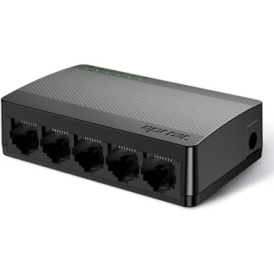 Image de Tenda SG105 commutateur de réseau Non géré Gigabit Ethernet (10/100/1000) Noir Commutateurs réseaux (Commutateur géré, (10/100/1000), Full Duplex)