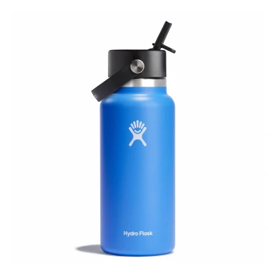 Image de Hydro Flask 32oz / 946ml Wide Mouth + Flex Straw Cap Bouteille d&#039;eau