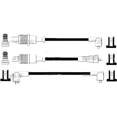 Image de QUINTON HAZELL Wire Wound Cable XC449 Jeu De Fils d&#039;Allumage CI CITROËN: BX 5 portes, Break