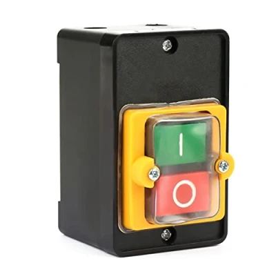 Image de FTVOGUE Commutateurs à Bouton poussoir, Électricité Interrupteurs et variateurs d&#039;intensité Boîtier de Commande d&#039;arrêt Démarrage étanche AC220V / 380V 10A