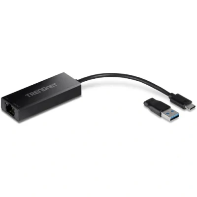 Image de [Neuf] Connectique Câble &amp; Adaptateur réseau Trendnet USB C 3.1 vers Ethernet 2,5 Gigabit