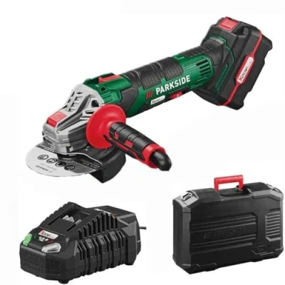 Image de Meuleuse d&#039;angle de batterie PWSA 20 Li B2 avec et chargeur dans le cas l&#039;équipe série X 20V