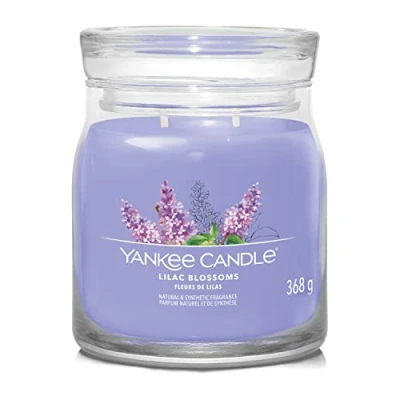 Image de Yankee Candle Signature Bougie parfumée en pot de taille moyenne avec double mèche Mélange cire soja à combustion longue Cadeau parfait pour femme (1629997E)