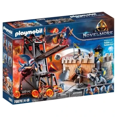 Image de PLAYMOBIL® 70870 Novelmore Kit de jeu Attaque avec la tour combat