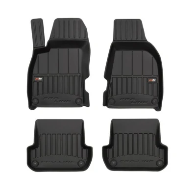Image de FROGUM 3D408654 Ensemble de tapis sol Caoutchouc Avant et arrière 4 noir AUDI: A4 B6 Berline,