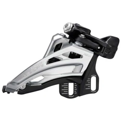 Image de Dérailleur avant Shimano Deore MTB FD M6025 2x10s Down Swing Direct Mount tirage haut noir/argent