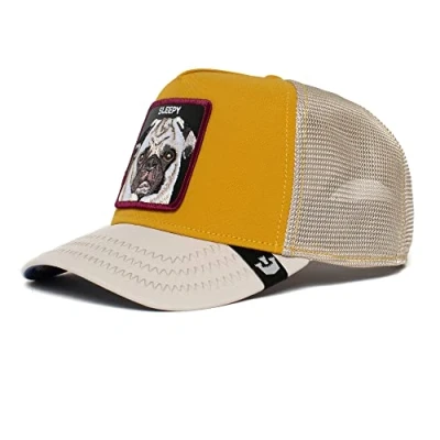 Image de Goorin Bros. Nap Life Sleepy Yellow A Frame Adjustable Trucker Cap One Size