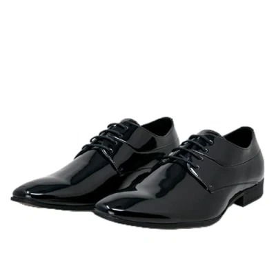 Image de Smokies Hommes Chaussure de Mariage Oliver synthétiques Smoking laquée avec Doublure en Cuir (41 EU, Noires)