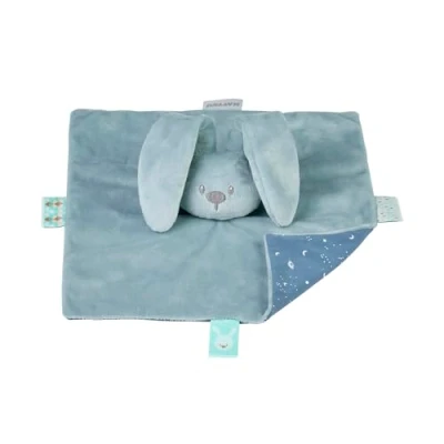 Image de Nattou Doudou Lapin, Compagnon de Route dès la Naissance, env. 28 cm, Brille dans Le Noir, Polyester/Jersey Coton, Lapidou, Turquoise