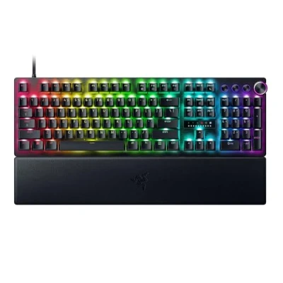 Image de Razer Huntsman V3 Pro (Switches Analog) Clavier Gamer Optique Snap Tap &amp; Déclenchement Rapide Analogiques réglables de 0,1 à 4,0mm) US QWERTY Noir