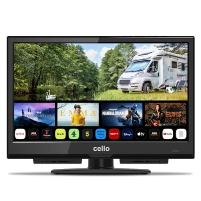 Image de Cello C1624WS 12V 16&quot; Smart Camping Voyage TV WEBOS by LG Full HD LED Triple Tuner DVB T/T2 C S/S2 HDMI USB Bluetooth Adaptateur Voiture Pitch Perfect Sound pour Une expérience sonore Unique