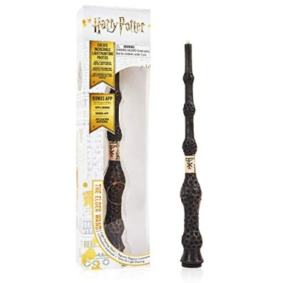 Image de WOW! STUFF Baguette de peinture à la lumière Lumos 7 pouces The Elder, Wizarding World, objets collection officiels Harry Potter, jouets et cadeaux