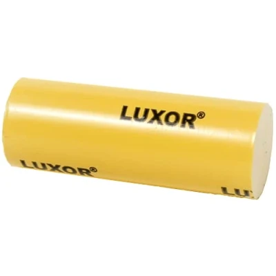Image de Pâte à polir solide LUXOR JAUNE Très haute brillance, polissage finition pour métaux précieux, or, argent, platine, acier, inox, laiton Ø30x80mm