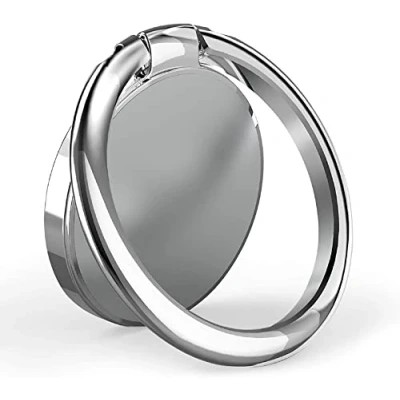 Image de YGKJ Anneau Support Téléphone, Rotation 360 Degrés Bague en Métal Compatible avec iPhone 13 Pro Max Mini 12 11 XS XR X 8, Huawei, Galaxy S10 S9 et Tous Les téléphones intelligents (Argent)