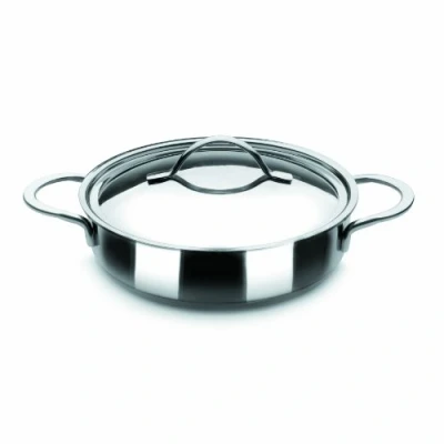 Image de IBILI Sauteuse avec couvercle Noah, 32 cm, Acier inoxydable 18/10, Compatible l’induction, Argent