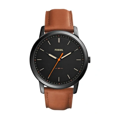 Image de Fossil THE Minimalist Montre, Homme, Taille: One Size, Braun