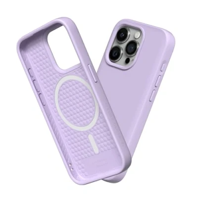 Image de RhinoShield Coque Compatible avec [iPhone 15 Pro] SolidSuit Magsafe Fine Technologie d&#039;absorption des Chocs et Finition Premium Mate Violet Lilas