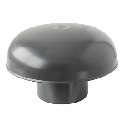 Image de FIRST PLAST CDVM75A Chapeau de Ventilation tête exalateur en PVC, Noir, ø 75 mm