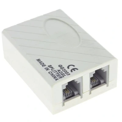Image de NA 1 à 2 RJ11 6P2C Femelle Prise Téléphone Modem ADSL Splitter Filtre