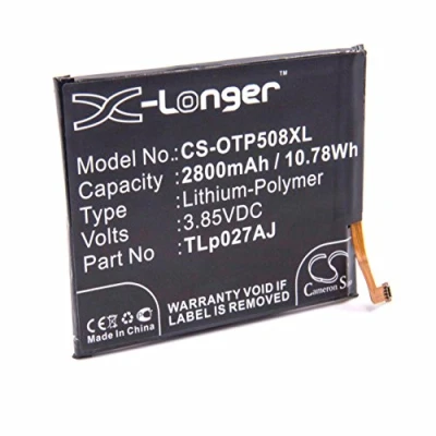 Image de vhbw Batterie Compatible avec Alcatel A5 5085G, 5085H, 5085J, 5085V, LED 5085D Smartphone (2800mAh, 3,85V, Li polymère)