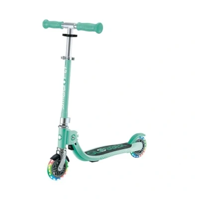 Image de Trottinette 2 roues GLOBBER FLOW FOLDABLE JUNIOR LIGHTS Vert menthe Enfant dès 3 ans