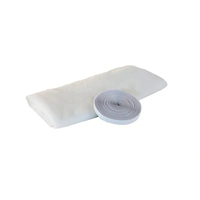 Image de Windhager Moustiquaire elastic, grille anti insecte, bonne transparence, avec bande velcro de montage, 130 x 150 cm, blanc, 03387