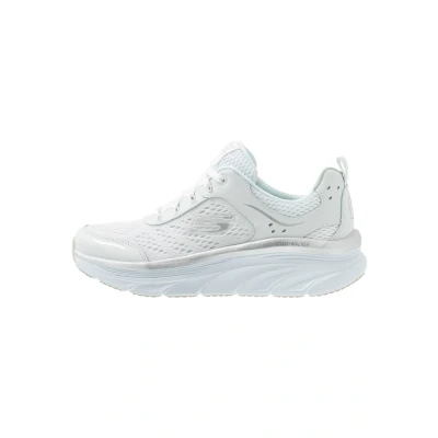 Image de Skechers Sport D&#039;LUX Walker Baskets basses white/silver, Femme, Taille: 37, White/silver Cuir et textile