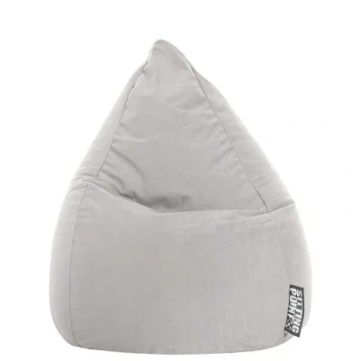 Image de Sitting Point Pouf, Polystyrène Polyester, Gris, Taille XL