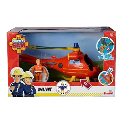 Image de Simba Sam le Pompier Hélicoptère Wallaby 1 Fonctions Sonores et Lumineuses Figurine + Accessoires Inclus Piles Incluses Dès 3 Ans 109251002038