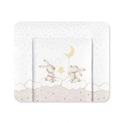 Image de Julius Zöllner Softy Matelas à langer, 75 x cm, imperméable et lavable, fabriqué en Allemagne, certifié Oeko Tex Standard 100, motif lapin de rêve