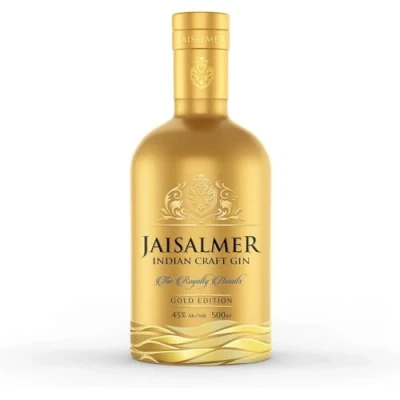 Image de JAISALMER Gold Edition Distilled Gin 43% Alcool Origine : Inde Bouteille 50 cl