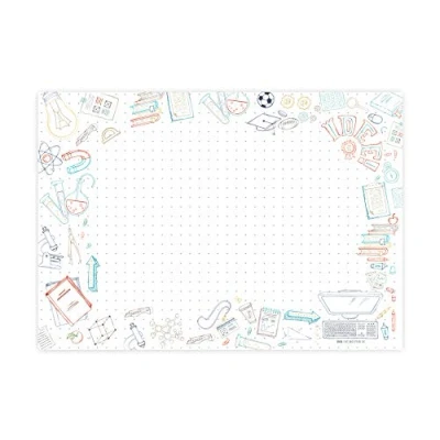 Image de Friendly Fox Back to School sous main en papier, bloc notes XXL, format A2, à déchirer, pour enfant
