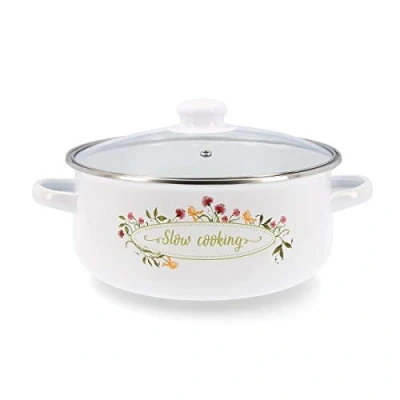 Image de Casserole Quid Memory Acier émaillé Couvercle en verre Anti adhésif