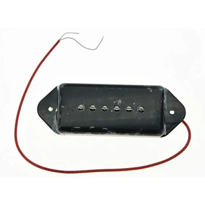 Image de Kaish Noir P90 haute puissance sonore Dogear type micro Manche Soapbar Micros de guitare