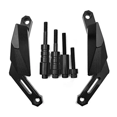 Image de MZ STORE MT09 XSR 900 Moto Curseurs de Cadre Crash Pads Anti Chute Protecteur pour MT 09 2013 2020 Tracer 2014 900GT 2018 XSR900 2015 2020(Noir)
