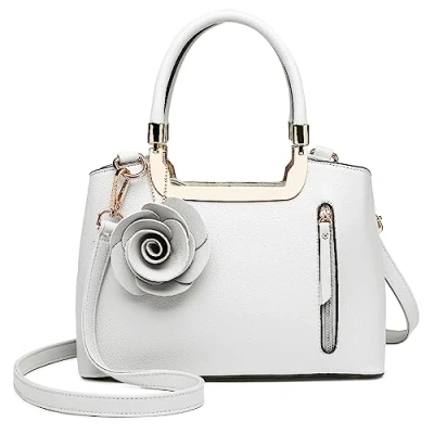 Image de Miss Lulu Petit Sac Bandouliere Femmes Joli Sacs à Main en Simili Cuir Fleur pour Usage Quotidien