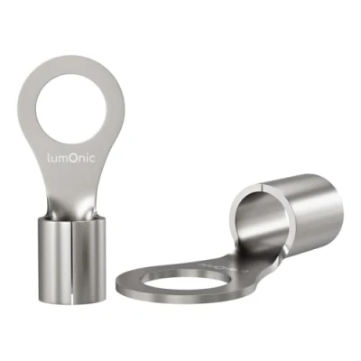 Image de Lumonic 25x cosses à sertir nues 1,5 2,5mm² I M4 non isolées M4, cosse tubulaire 1,5mm2 2,5mm2 œillets annulaires, connecteur
