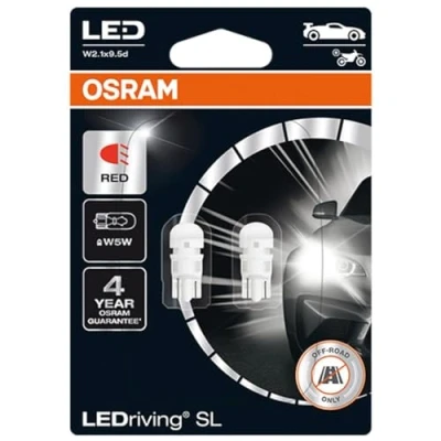 Image de Ampoule LED OSRAM LEDriving SL W5W RED