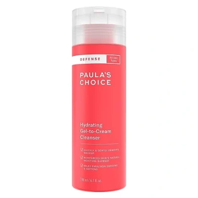 Image de Paula&#039;s Choice DEFENSE Gel Nettoyant Moussant Visage Elimine le maquillage &amp; Renforce la Barrière Cutanée Naturelle avec Acides Aminés Acide laurique Tous Types de Peaux 198 ml