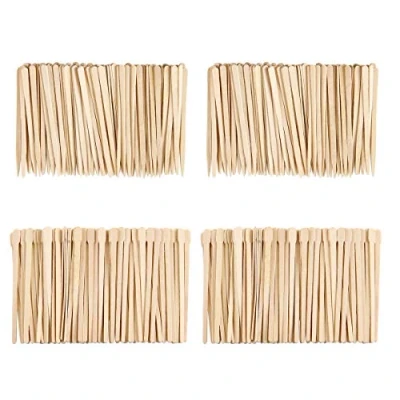 Image de Bâtons De Cire En Bois,400 Pièces Épilation à Sourcils Applicateurs Jetable Bâtonnets d&#039;Applicateur Bois Petit