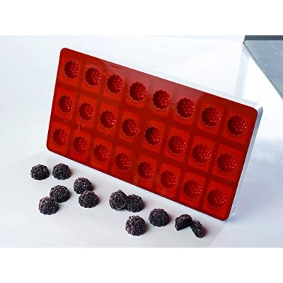 Image de Moule flexible professionnel à pâte de fruits 24 Framboises 30 mm diamètre
