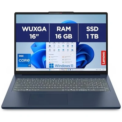 Image de Lenovo IdeaPad Slim 3 16IRH10 Ordinateur Portable 16&#039;&#039; WUXGA (Intel Core i7 13620H, RAM 16Go, SSD 1To, Intel UHD Graphics, Windows 11 Home) Clavier AZERTY Français Bleu