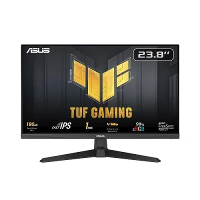 Image de ASUS TUF Gaming VG249Q3A 61,00cm (24 ) Monitor (Full HD (1920x1080), 180Hz, Fast IPS, ELMB, 1ms (GTG), FreeSync Premium, Variable Overdrive, 99% sRGB) [Energieklasse E] (90LM09B0 B01170) Neuf