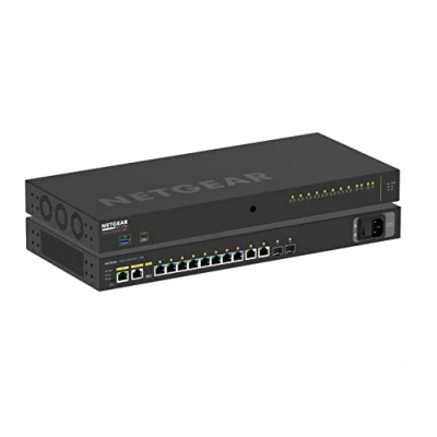 Image de Netgear M4250 12 P AV Line POE+ Switch 10G2XF PoE+, Managed, W126258073 (M4250 L2/L3, Gigabit Ethernet (10/100/1000), Power Over (PoE), Rack)